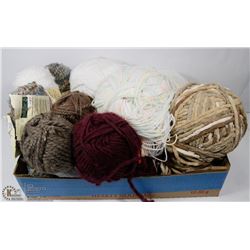 FLAT OF ASSORTED YARN