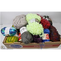 FLAT OF ASSORTED YARN