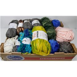 FLAT OF ASSORTED YARN