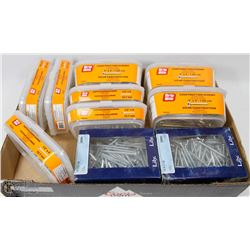 FLAT OF ASSORTED SIZE CONSTRUCTION SCREWS
