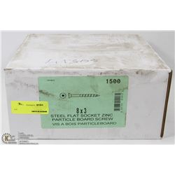 1500 PC STEEL FLAT SOCKET ZINC PARTICLE BOARD