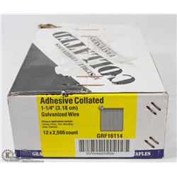 ADHESIVE COLLATED 1 1/4" GALVANIZED WIRE
