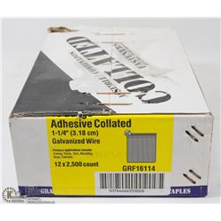 ADHESIVE COLLATED 1 1/4" GALVANIZED WIRE