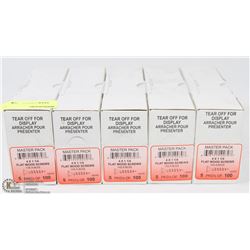 5 CASES OF FLAT WOOD SCREWS