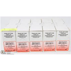 5 CASES OF FLAT WOOD SCREWS