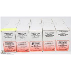 5 CASES OF FLAT WOOD SCREWS