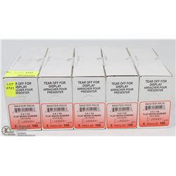 5 CASES FLAT WOODS SCREWS