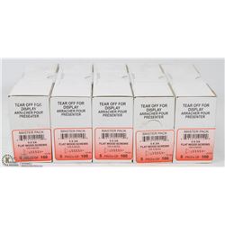 5 CASES FLAT WOODS SCREWS