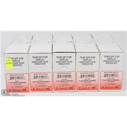 5 CASES FLAT WOODS SCREWS