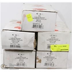 5 CASES OF HEX SLEEVE ANCHORS
