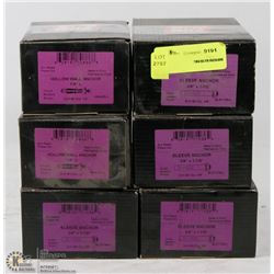 6 CASES OF ASSORTED WALL ANCHORS