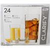 Image 1 : 20 PCS LIBBEY CLARIFY GLASS SET