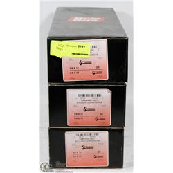 THREE CASES OF CARRIAGE BOLTS