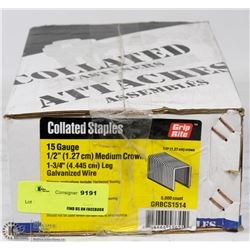 CASE OF 15 GAUGE COLLATED STAPLES