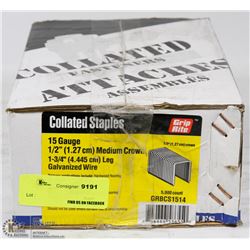 CASE OF 15 GAUGE COLLATED STAPLES