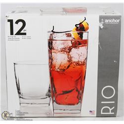 11 PC ANCHOR RIO GLASS SET