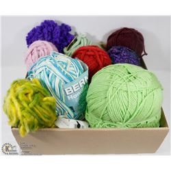 FLAT OF ASSORTED YARN