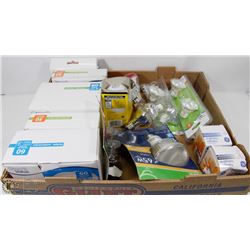 FLAT OF ASSORTED LIGHT BULBS INCLUDING
