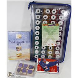 FLAT WITH CRAFTS PAPER PUNCH KIT W/GLUE GUN