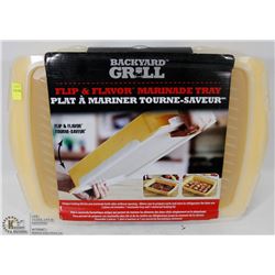 BACKYARD GRILL FLIP AND FLAVOR MARINATE TRAY