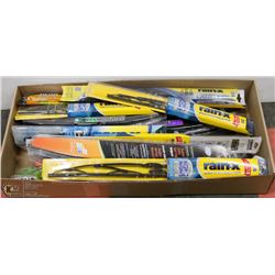 LARGE FLAT OF ASSORTED SIZED WIPER BLADES