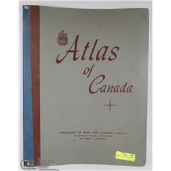 VINTAGE 1957 ATLAS OF CANADA