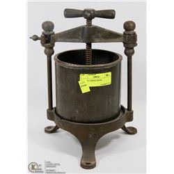 VINTAGE CHEESE PRESS.