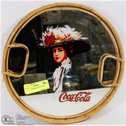 VINTAGE BAMBOO COCA-COLA TRAY