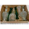 Image 1 : BOX OF VINTAGE DECANTERS VARIOUS STYLES