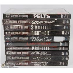 10 HORROR DVD'S