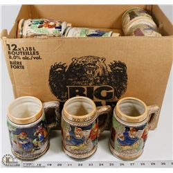 ESTATE COLLECTION OF BEER STEINS