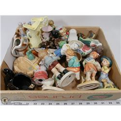 5) SELECTION OF ORNAMENTS, VASES, BANK, SOAP