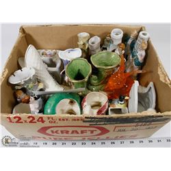 3) COLLECTION OF SMALL PLANTERS AND VASES.