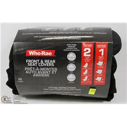 WHO-RAE FRONT AND REAR SEAT COVER SET
