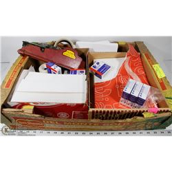 FLAT OF MISC OFFICE SUPPLIES.