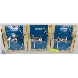 SET OF 3 NEW TOWEL HOLDERS BY TAYMORE.