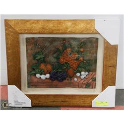 3D ART FRAMED 19"X23".