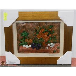 3D ART FRAMED 19"X23".