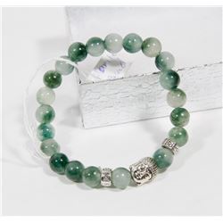 #13-FLUORITE BRACELET BUDDHA HEAD BEAD