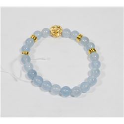 #23- ALEXANDRITE BRACELET LION HEAD BEAD