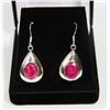 #42-NATURAL RUBY GEMSTONE EARRINGS