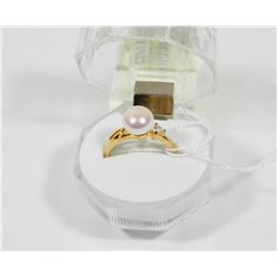 #78-FRESH WATER PEARL IVORY RING