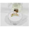 #78-FRESH WATER PEARL IVORY RING