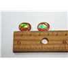 18 - PINK/GREEN FIRE TRIPLATE OPAL