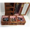 Image 1 : 3 - GLASS FRONTED JEWELRY BOX