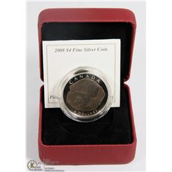 RCM 2008 $4 FINE SILVER COIN - TRICERATOPS