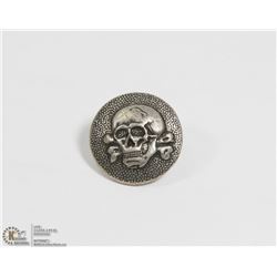 GERMAN WWII TOTENKOPT PIN STAMPED SS RXM 155/38.