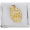 Image 1 : HAND CARVED PENDANT FROM OYSTER SHELL