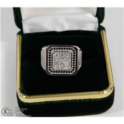 VINTAGE STYLE SILVER AND BLACK TONE WHITE