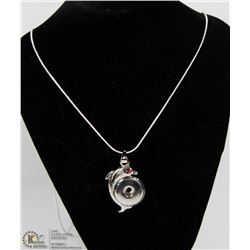 DOLPHIN LOVER PENDANT CHAIN NECKLACE